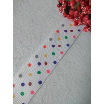 Лента репсовая с рисунком 25мм, цена за 1 м